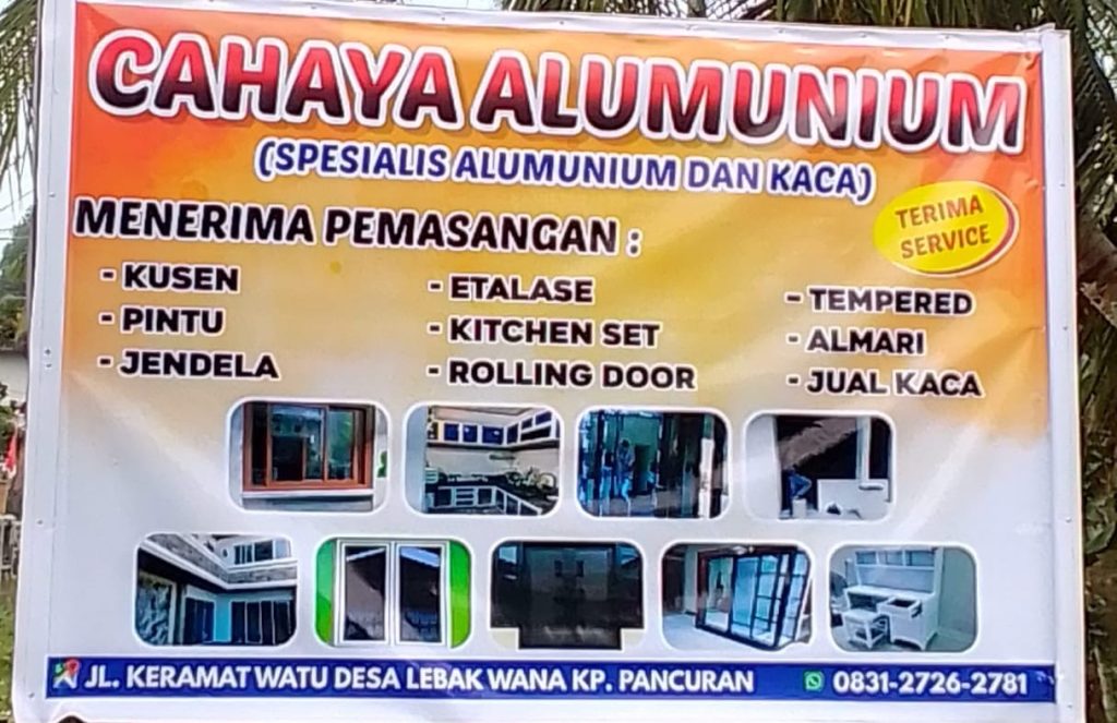 Cahaya Alumunium Serang | Spesialis Alumunium dan Kaca Serang | Kusen Alumunium dan Kaca Serang | 083127262781