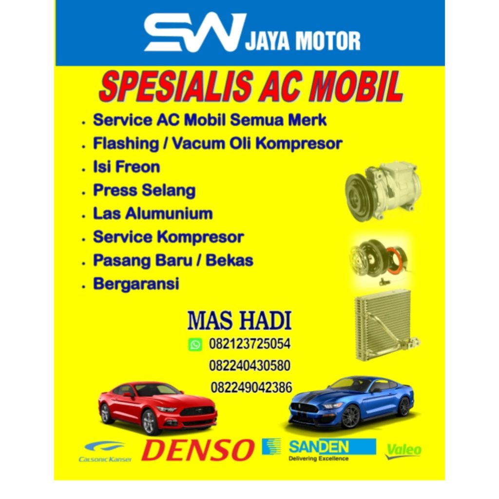 SW Jaya Motor Bengkel dan AC Mobil | Spesialis AC Mobil Tangerang | Bengkel AC Mobil Tangerang | 081315416584