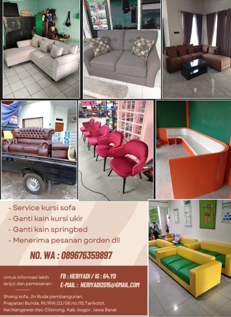 Jasa Service Shang Sofa | Jasa Service Sofa Bogor | Service Sofa Terdekat Bogor | 089676359897 