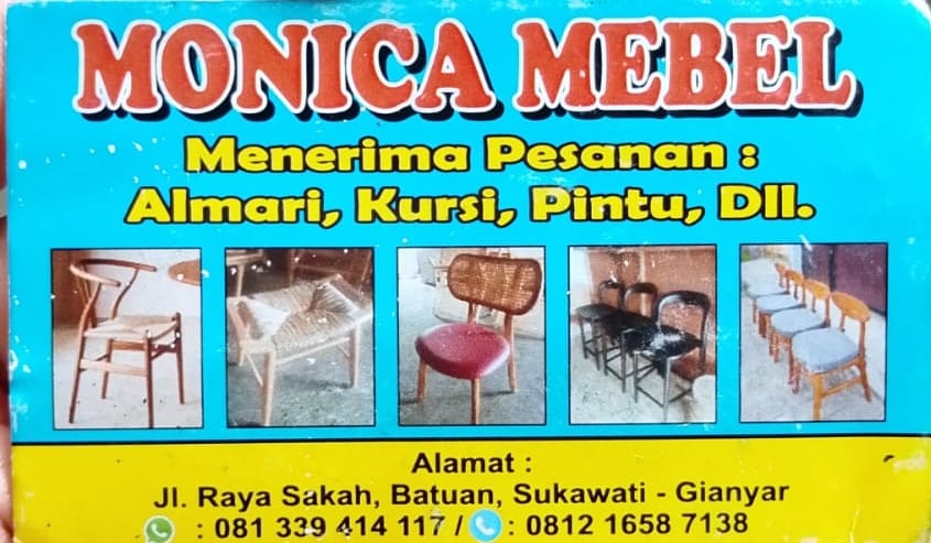 Monica Mebel Gianyar Denpasar Bali | Menerima Pesanan Kursi dan Pintu Gianyar Denpasar Bali | 081339414117