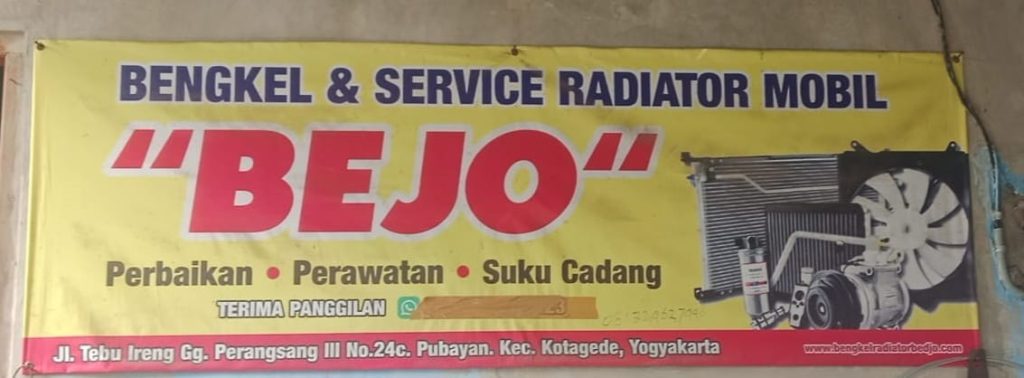 Service Radiator Mobil Bejo | Service Radiator Terdekat Jogjakarta | Bengkel Radiator Mobil Jogjakarta | 081327693326