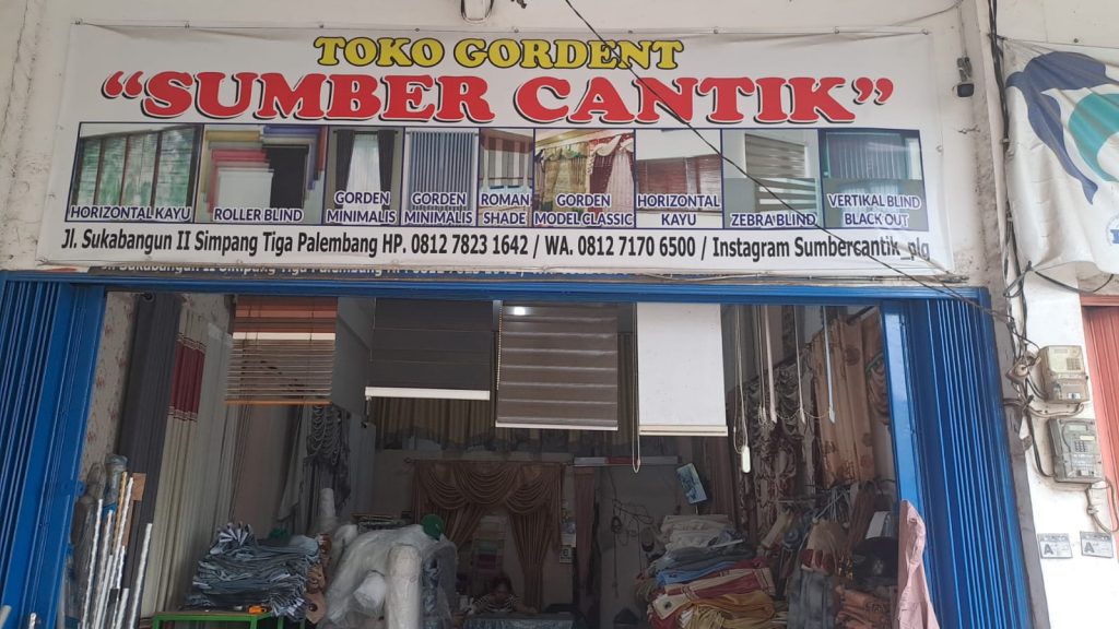 Toko Gorden Sumber Cantik | Toko Gorden Terdekat Palembang |081271706500 