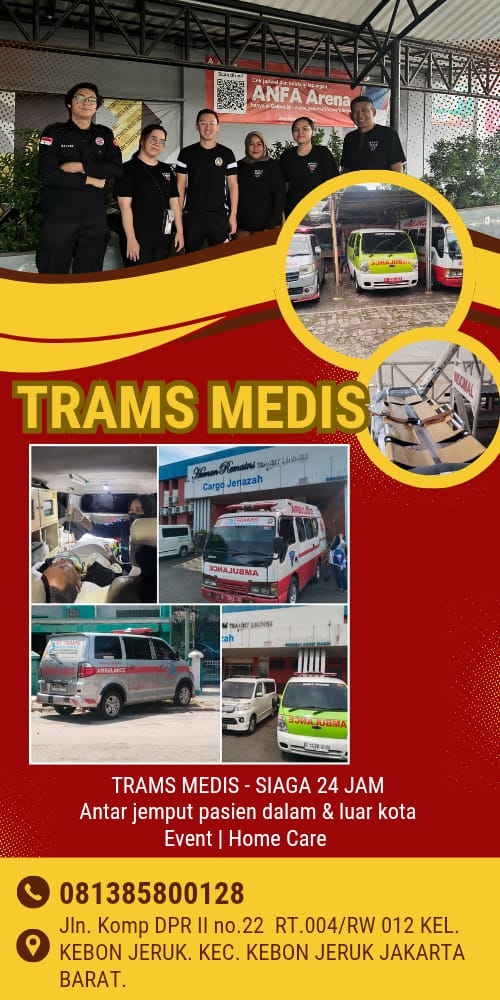 Trams Medis Jakarta Barat | Menerima Antar Jemput Pasien | Antar Jemput Pasien Dalam dan Luar Kota | 081385800128